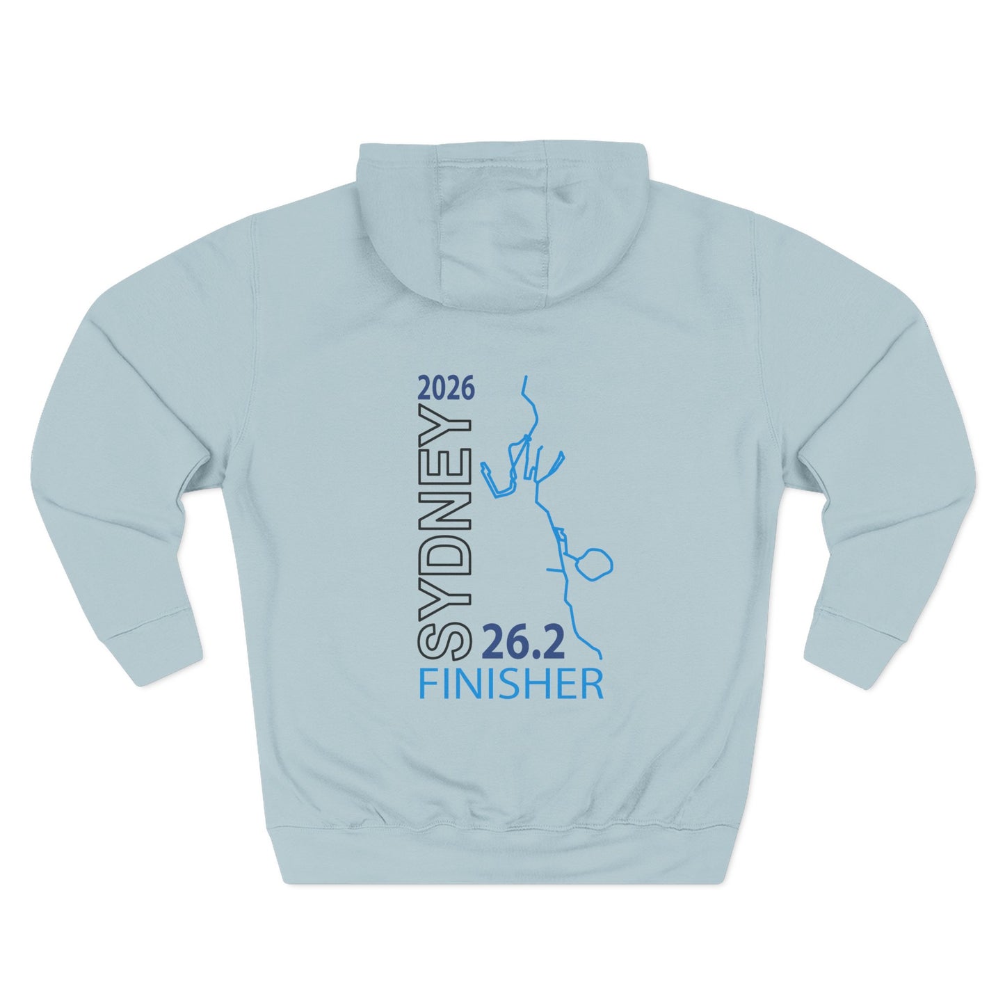 2026 Sydney 26.2 Finisher Hoodie | 2026 race route skyline