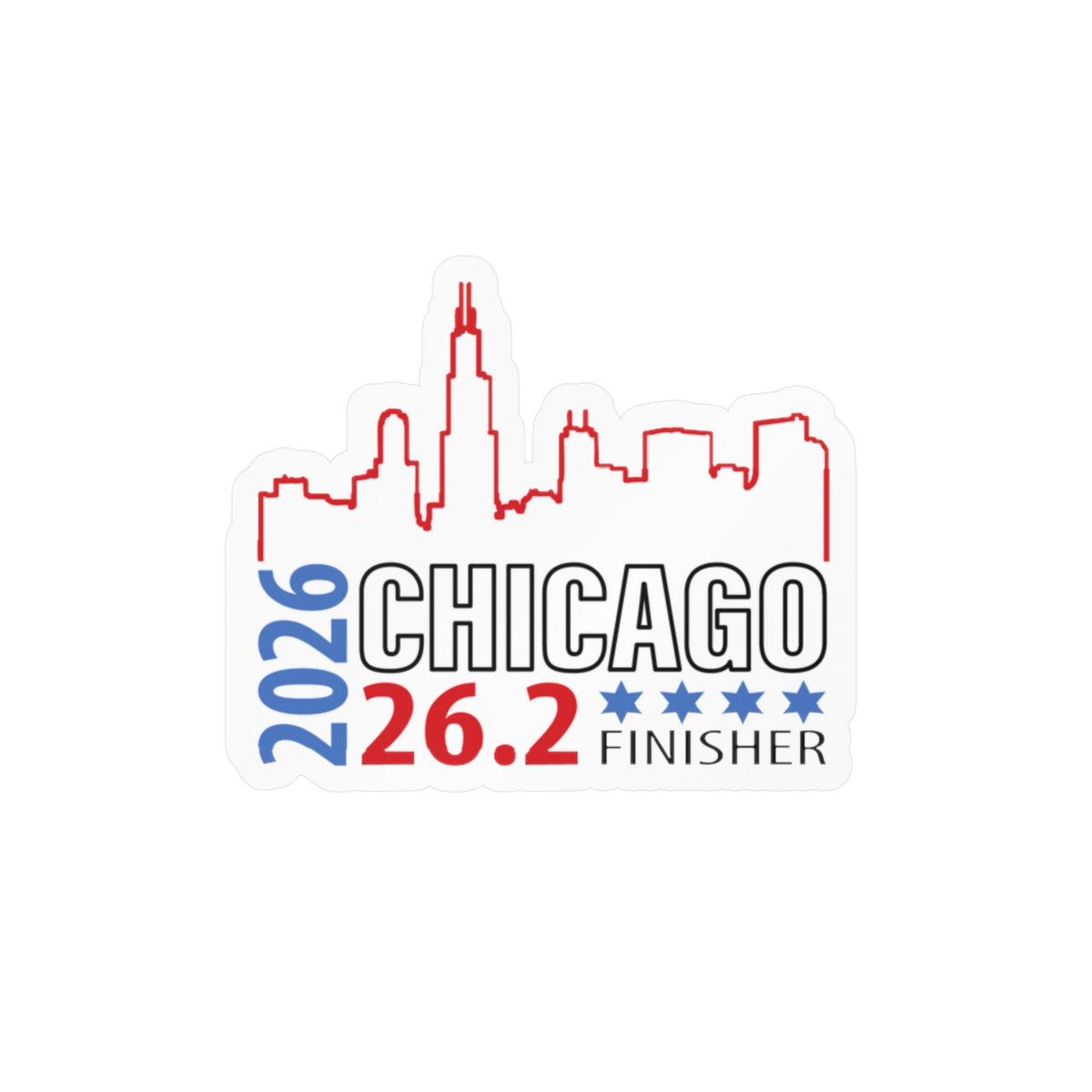 2026 Chicago 26.2 Vinyl Decal, 2025 Chicago 26.2 Sticker, Running Gift, Race Day Decor, Sports Enthusiast Vinyl