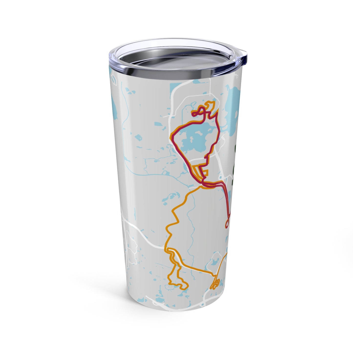 2026 Dopey 48.8 Map Tumbler 20oz | Colorful Course Map, Distance Marker