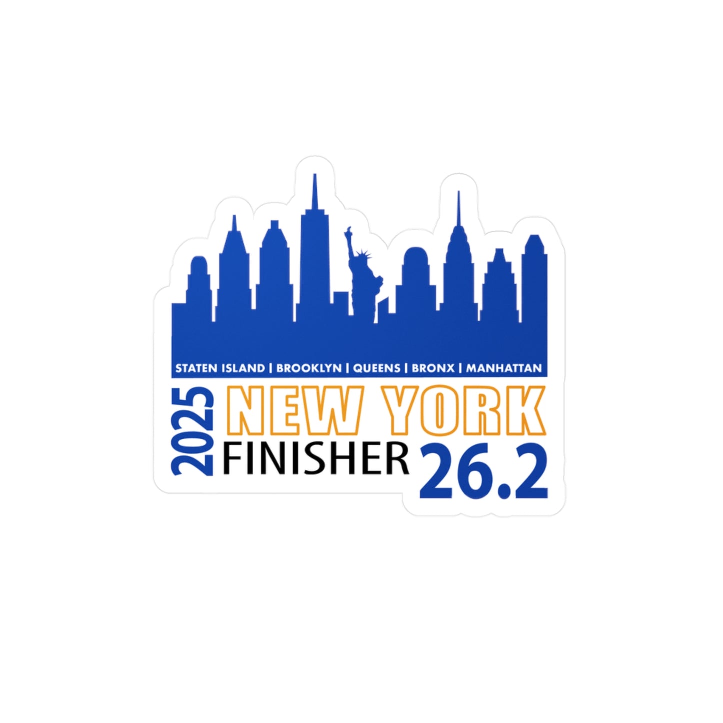 NYC 26.2 Vinyl Decal, 26.2 Sticker, Running Gift, Race Day Decor, Sports Enthusiast Vinyl