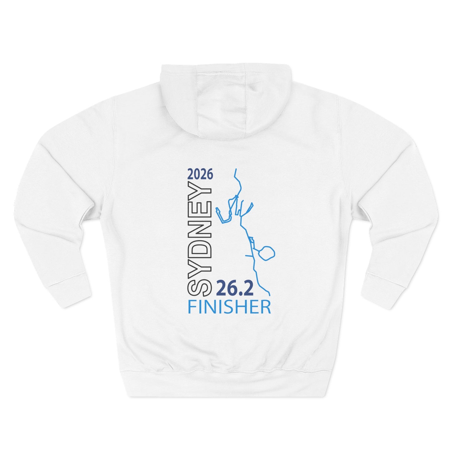 2026 Sydney 26.2 Finisher Hoodie | 2026 race route skyline