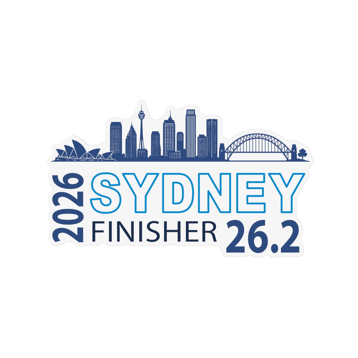 2026 Sydney Finisher 26.2 Custom Shape Magnet | Marathon Souvenir