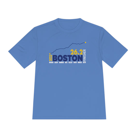 26.2 Boston 2023 finisher Unisex Moisture Wicking Tee