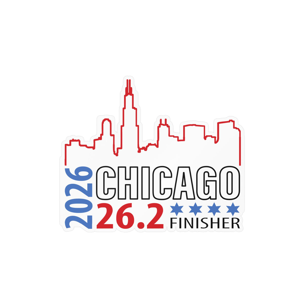 2026 Chicago 26.2 Vinyl Decal, 2025 Chicago 26.2 Sticker, Running Gift, Race Day Decor, Sports Enthusiast Vinyl