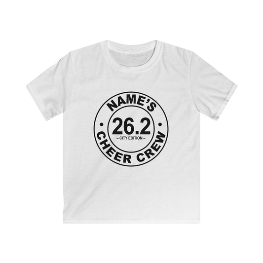 Personalized Kids Cheer Crew Tee - Ideal for Runners, Gifts for Sports Events, Running Fan Merchandise, Youth Apparel, Birthday Gift