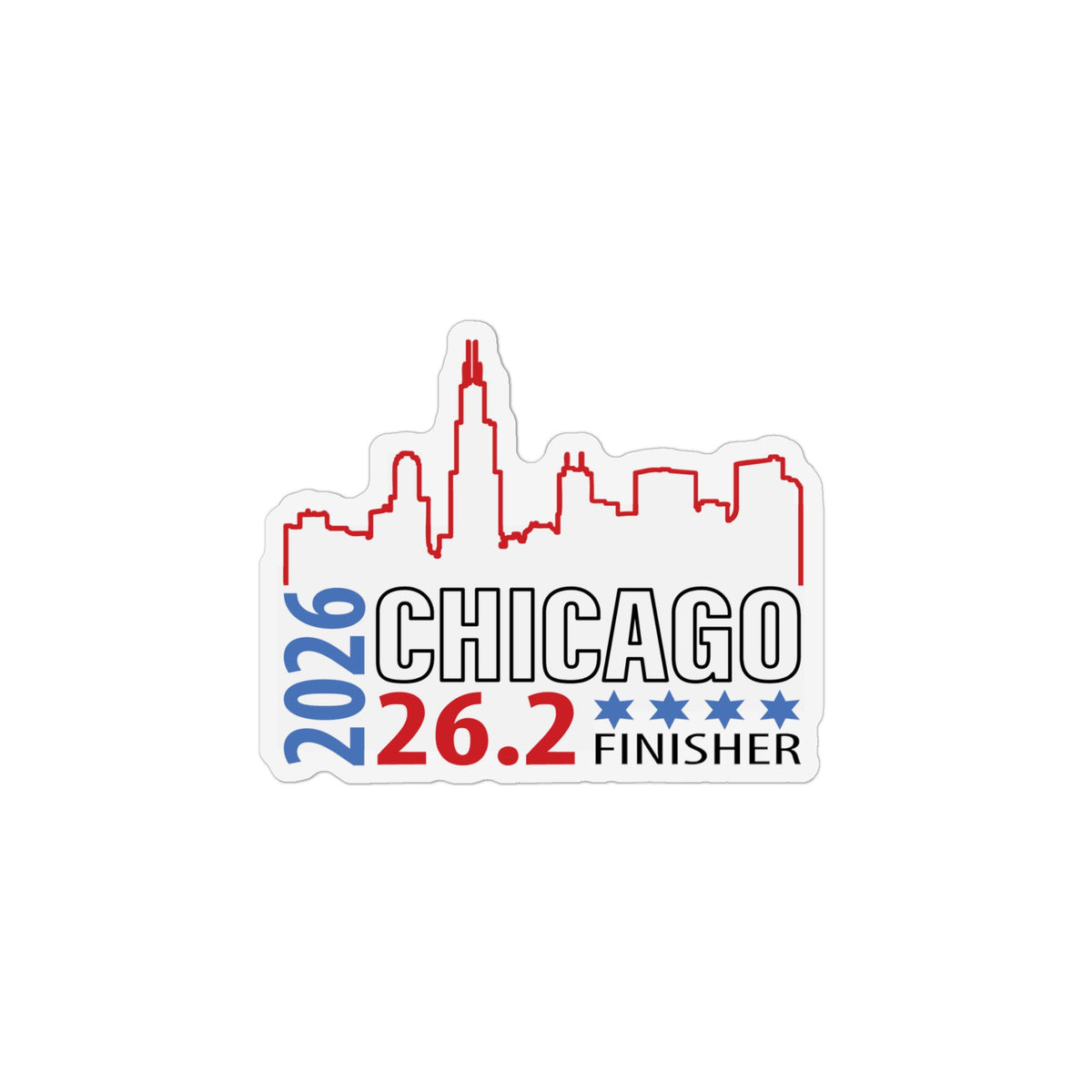 2026 Chicago 26.2 Finisher 26.2 Custom Shape Magnet | Marathon Souvenir
