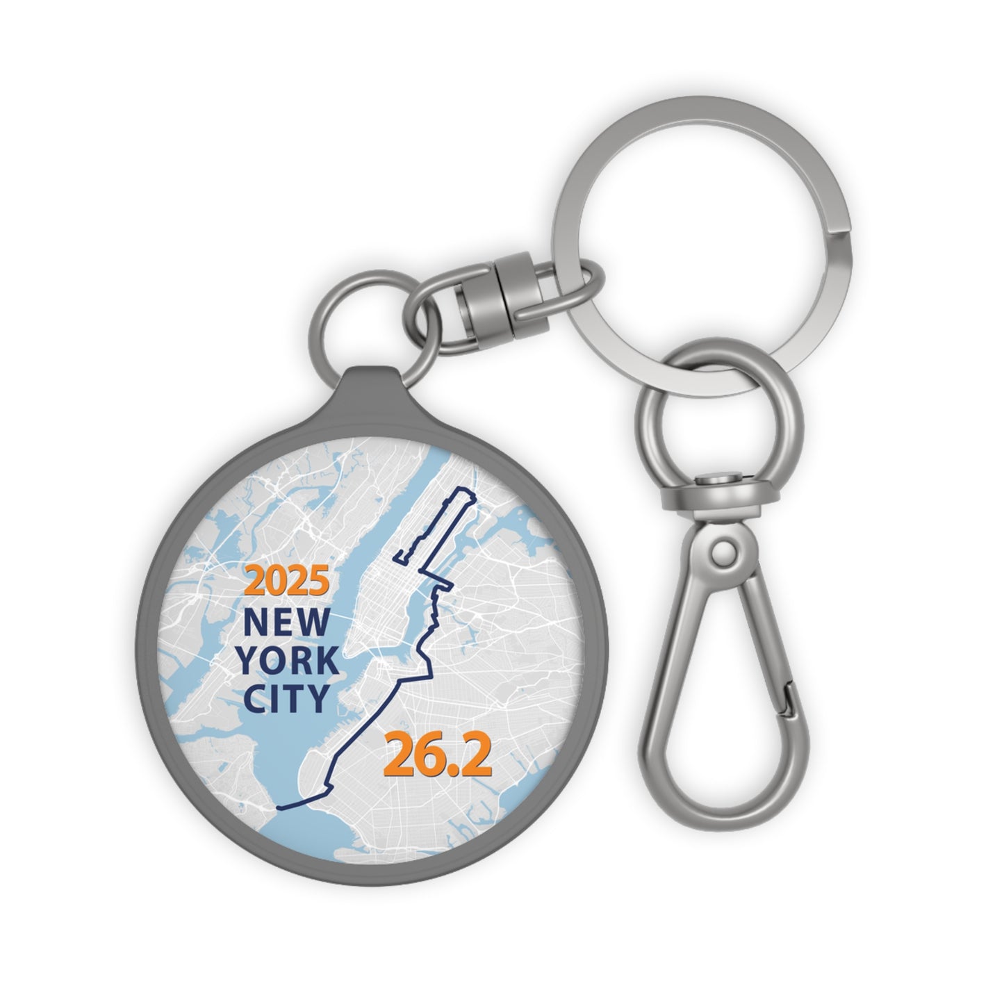 2025 NYC 26.2 Keyring Tag, Custom Keychain, Unique Gift for Runners, Motivational Keepsake, Race Day Favor