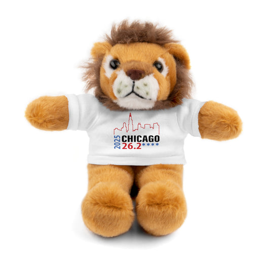 Chicago Marathon Finishers Stuffed Bear, Personalized Gift, Collector's Item, Cute Prize for Kids, Teddy Bear with Tee