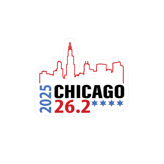 2025 Chicago 26.2 Vinyl Decal, 2025 Chicago 26.2 Sticker, Running Gift, Race Day Decor, Sports Enthusiast Vinyl