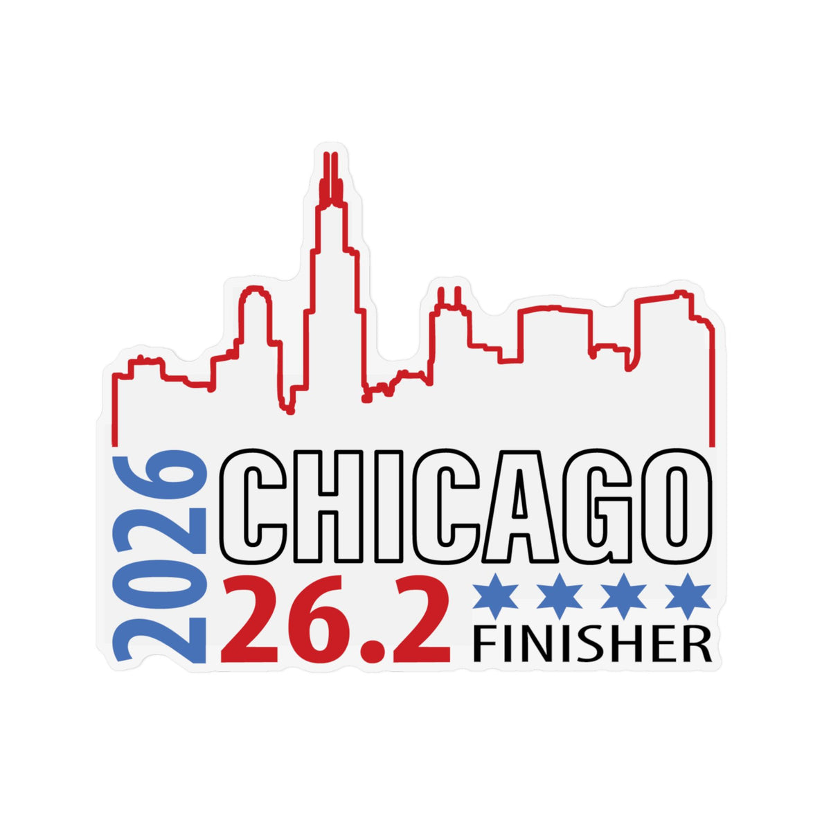 2026 Chicago 26.2 Finisher 26.2 Custom Shape Magnet | Marathon Souvenir