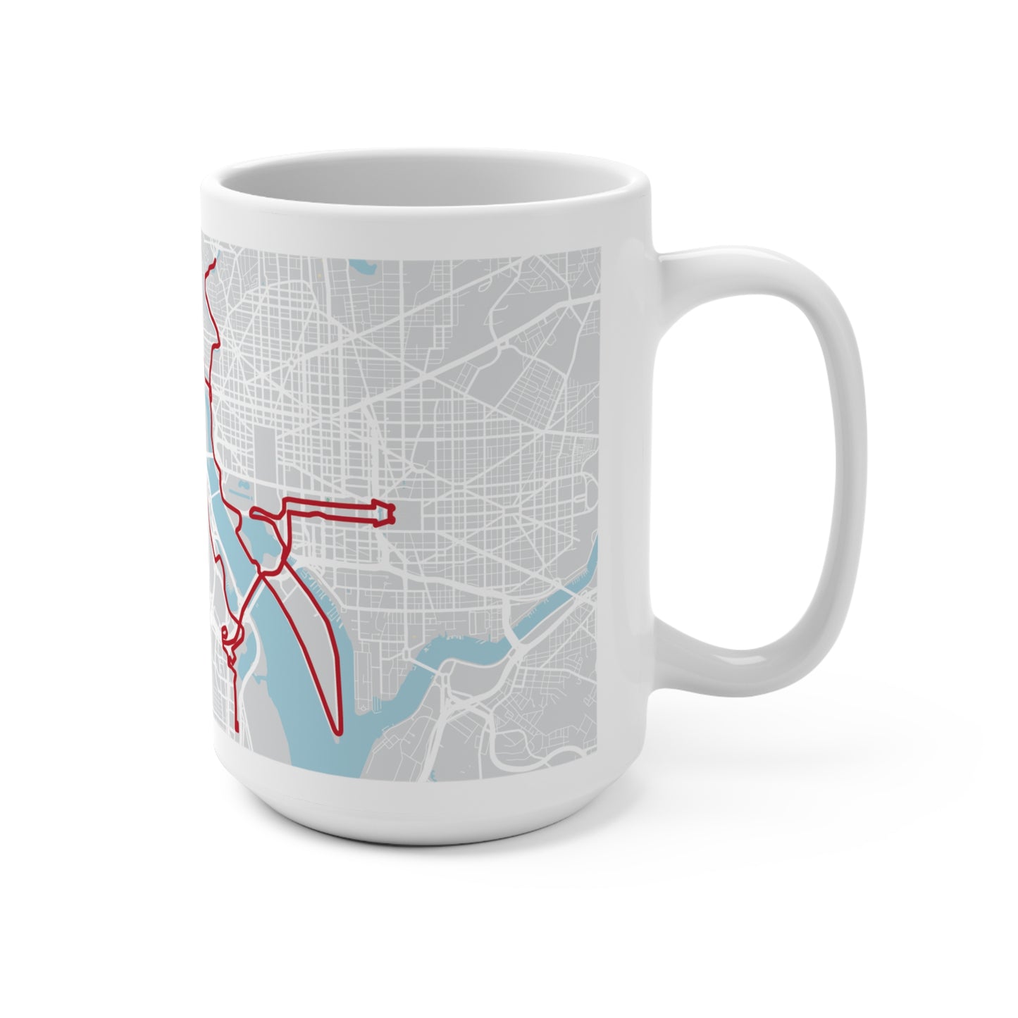 2025 MCM Finisher City Map Mug - 15oz Ceramic Coffee Cup
