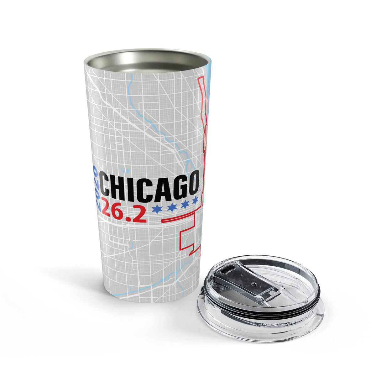 2026 Chicago 26.2 20oz Tumbler, Running Gift, Sports Enthusiast Drinkware, Travel Mug, Race Day Accessory, Fitness Motivational