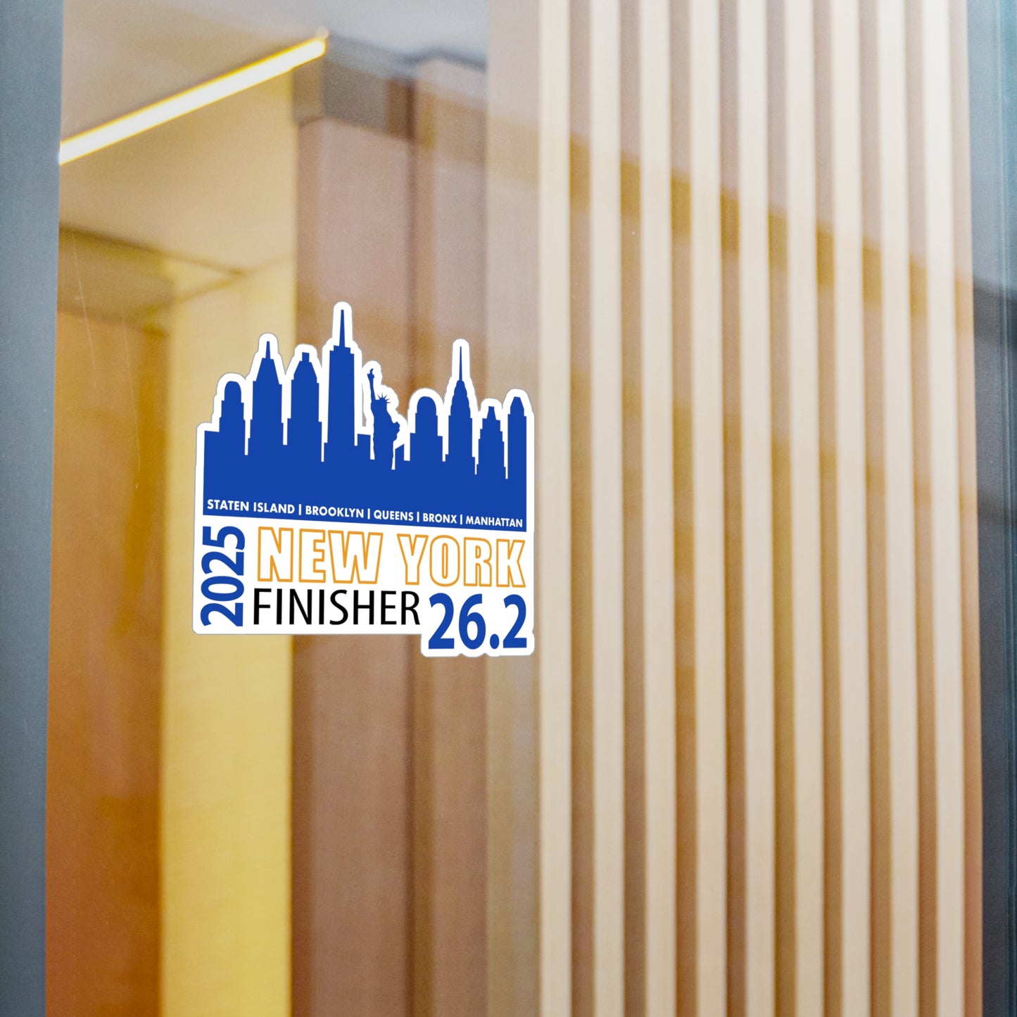 NYC 26.2 Vinyl Decal, 26.2 Sticker, Running Gift, Race Day Decor, Sports Enthusiast Vinyl