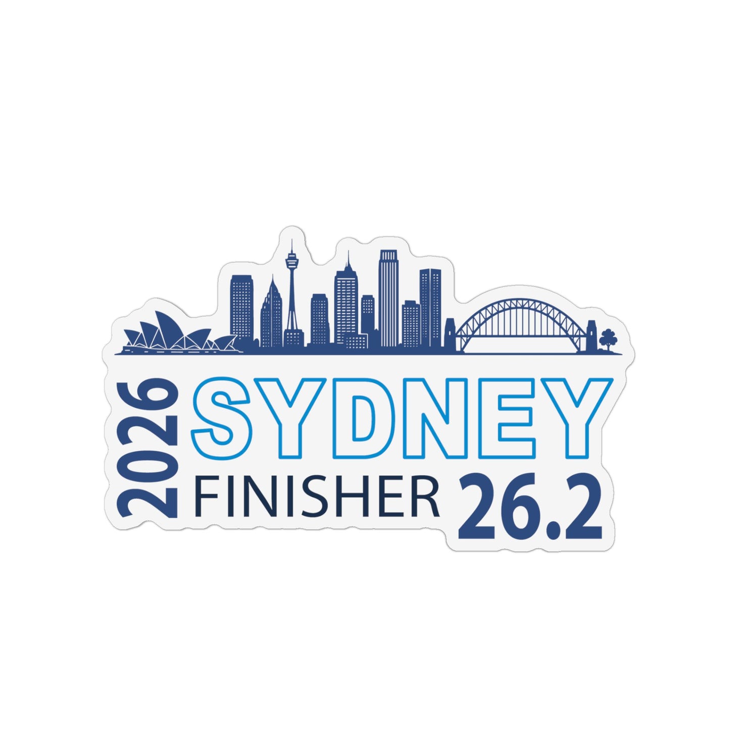 2026 Sydney Finisher 26.2 Custom Shape Magnet | Marathon Souvenir