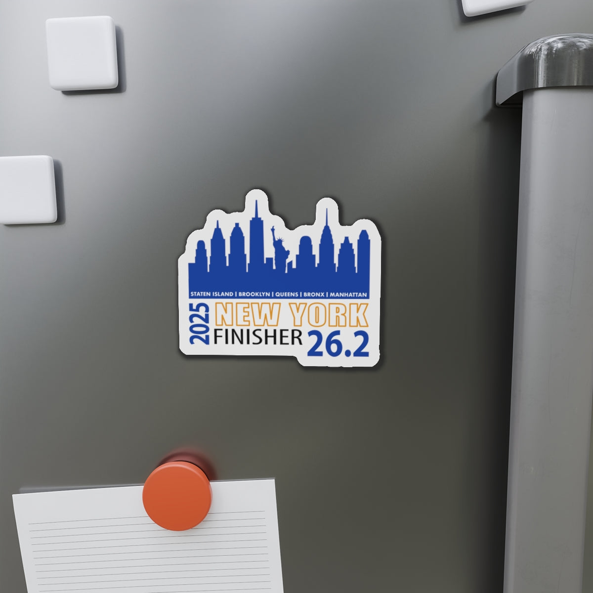 2025 NYC 26.2 Die-Cut Magnet | 2025 Race Souvenir | Ideal for Runners, Fitness Enthusiasts, Wall Art, Refrigerator Decor, Gift Idea