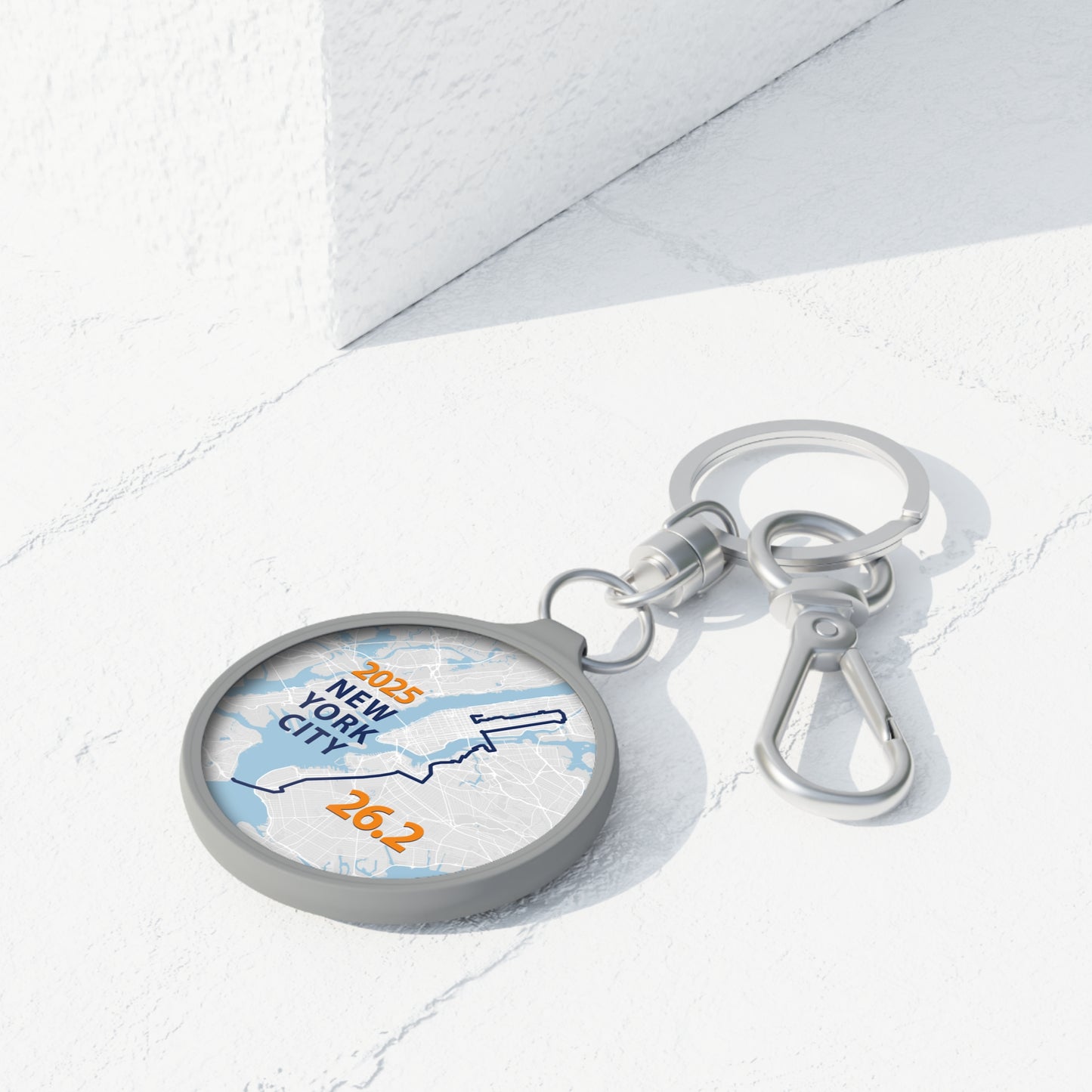 2025 NYC 26.2 Keyring Tag, Custom Keychain, Unique Gift for Runners, Motivational Keepsake, Race Day Favor