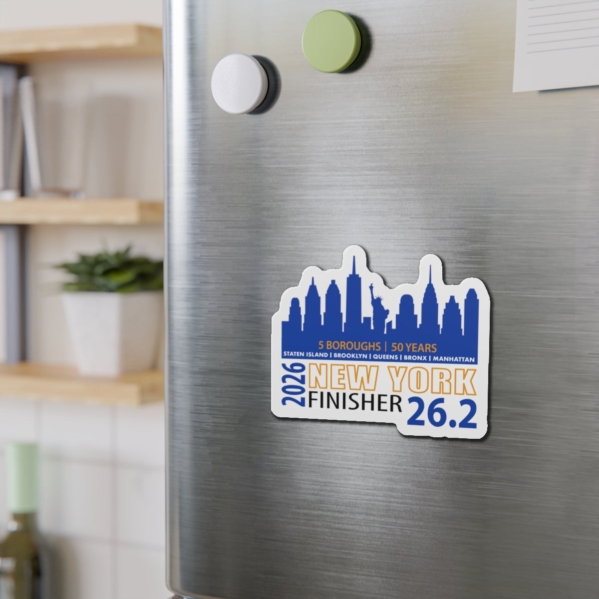 2026 NY 26.2 Die-Cut Magnet | 2026 Marathon
