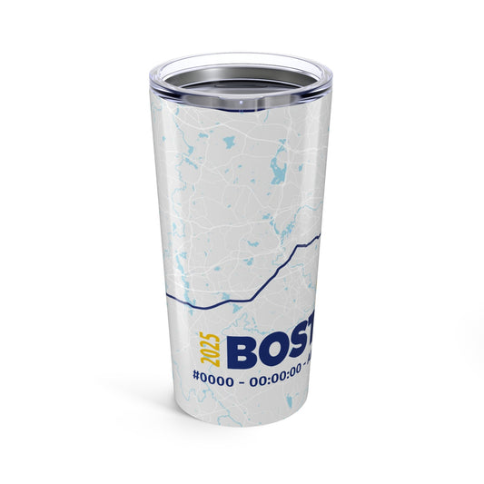 Boston 2025 Custom finisher 20oz Tumbler for Runners, Marathon Gifts, Boston Race Finishers, Gym Hydration, Sports Motivation