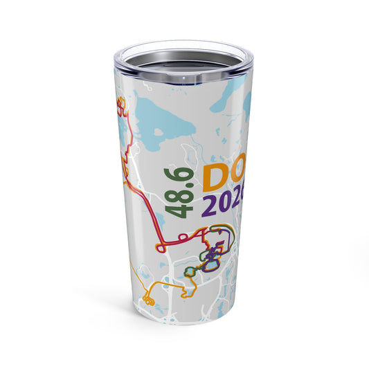 2026 Dopey 48.8 Map Tumbler 20oz | Colorful Course Map, Distance Marker