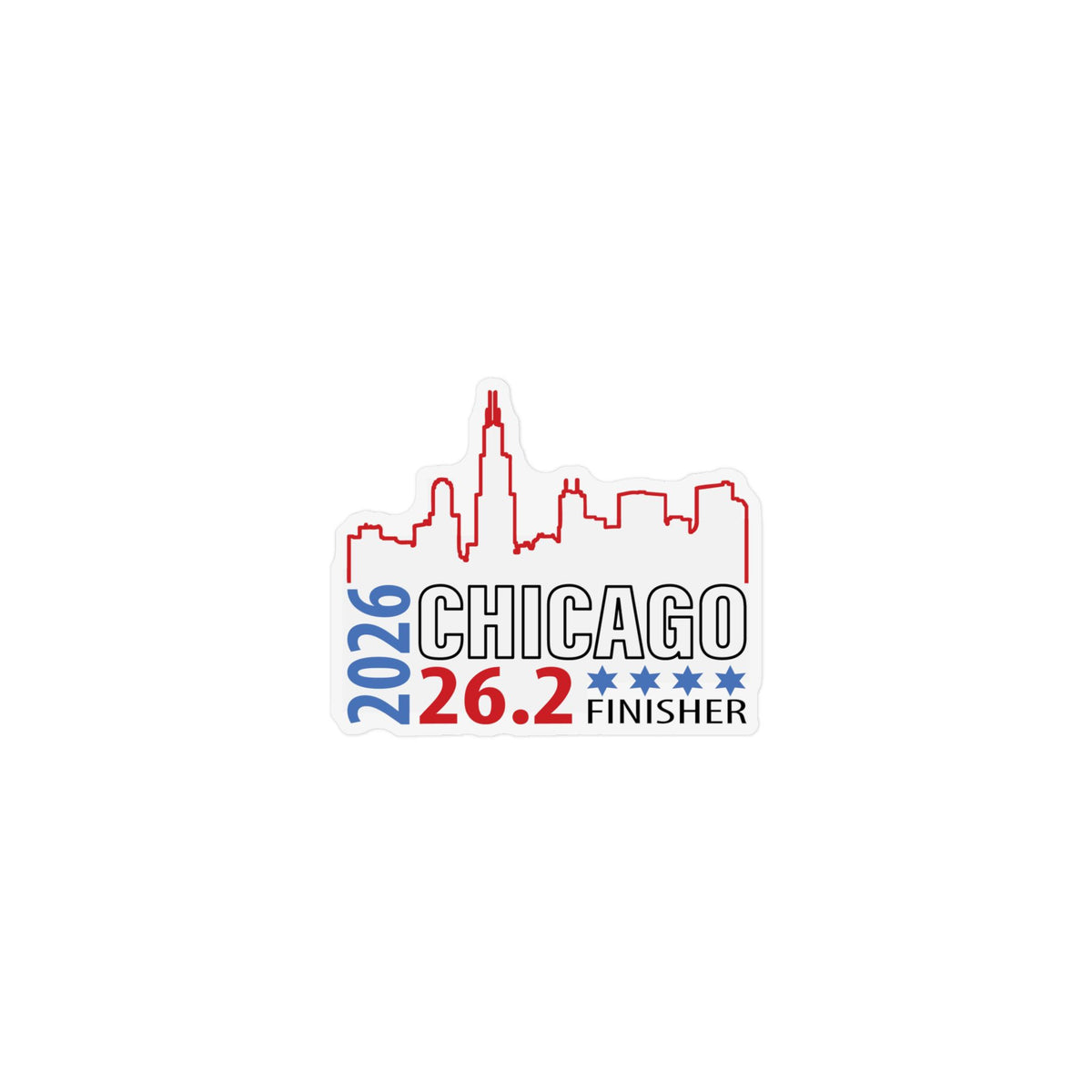 2026 Chicago 26.2 Finisher 26.2 Custom Shape Magnet | Marathon Souvenir