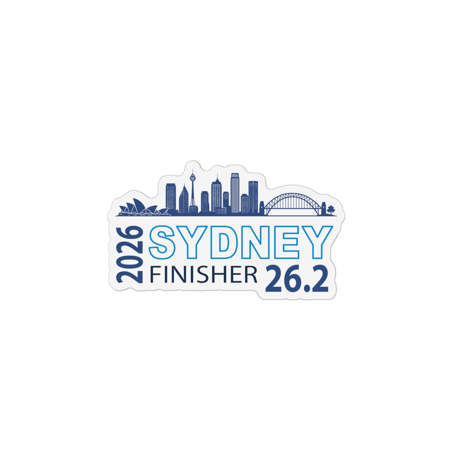 2026 Sydney Finisher 26.2 Custom Shape Magnet | Marathon Souvenir